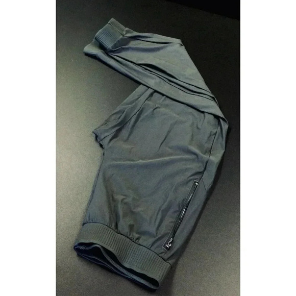 Athletic Works Womens Gray Flat Front Pockets Elastic Waist Jogger Pants Medium - Picture 4 of 13